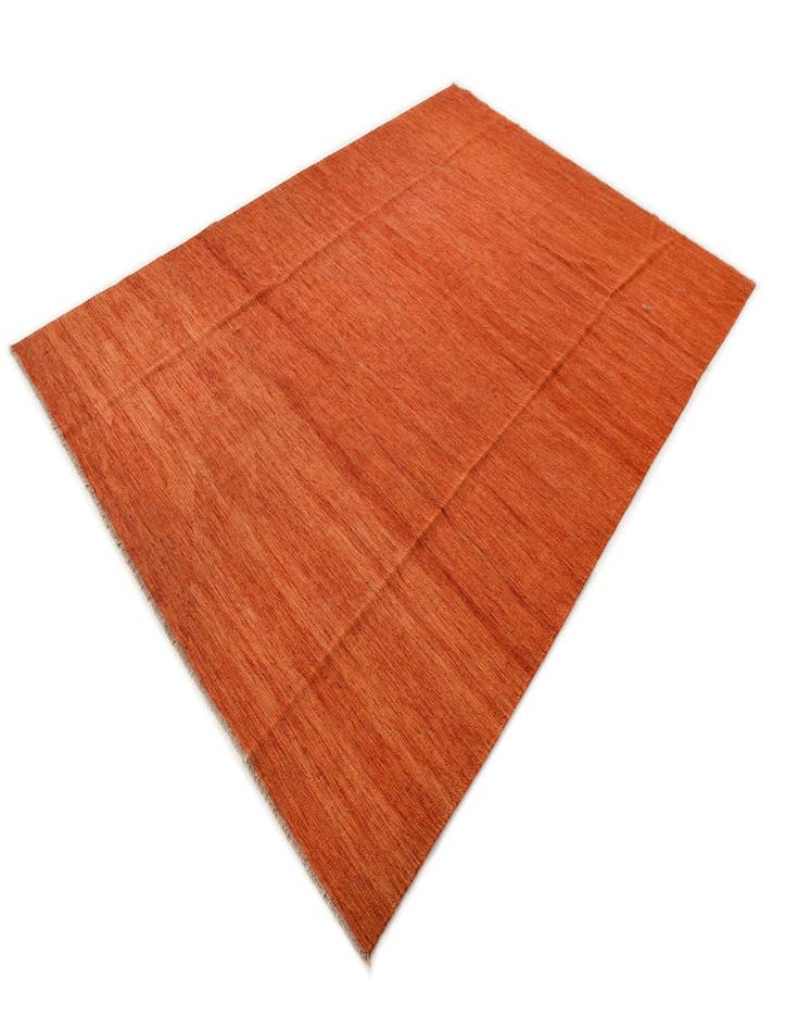 Detail image of  6' 9 x 9' 7  Hand Woven Kilim Modern Wool Rug