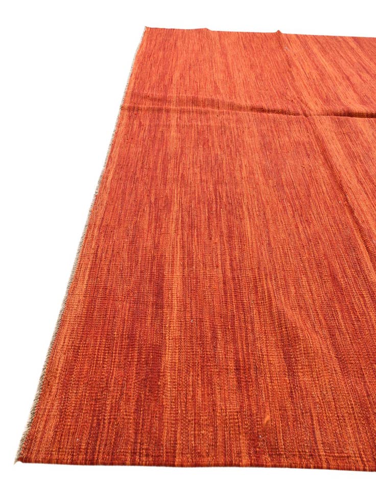 Detail image of  6' 8 x 10'  Hand Woven Kilim Modern Wool Rug