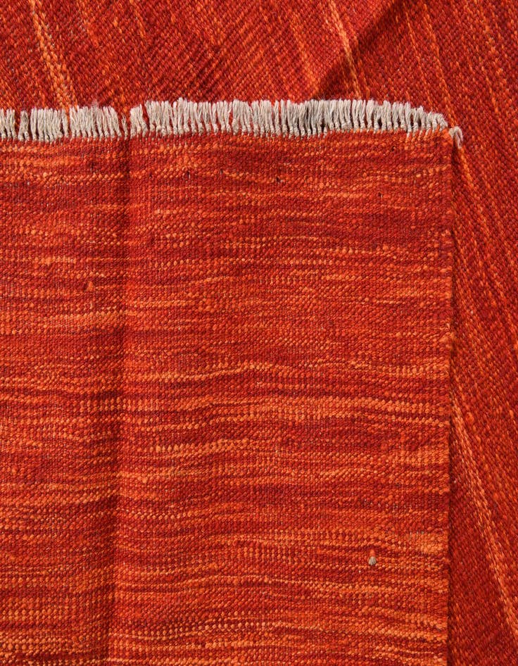 Detail image of  4' 2 x 6'  Hand Woven Kilim Modern Wool Rug