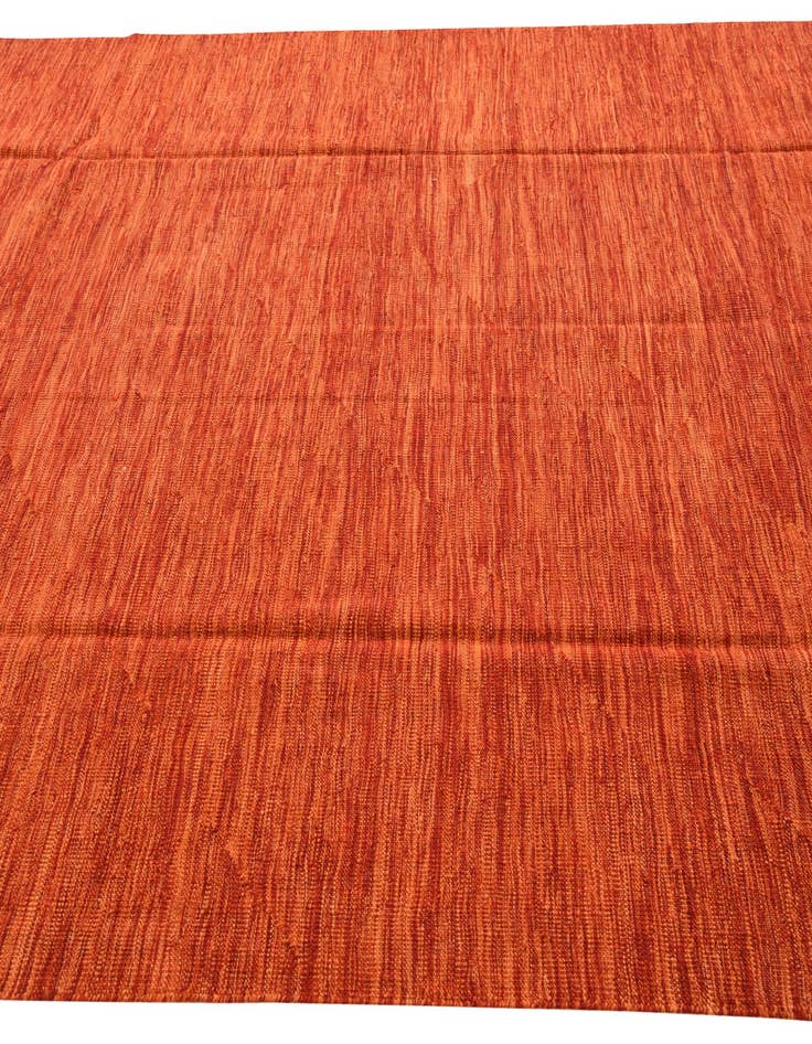 Detail image of  6' 9 x 9' 10  Hand Woven Kilim Modern Wool Rug