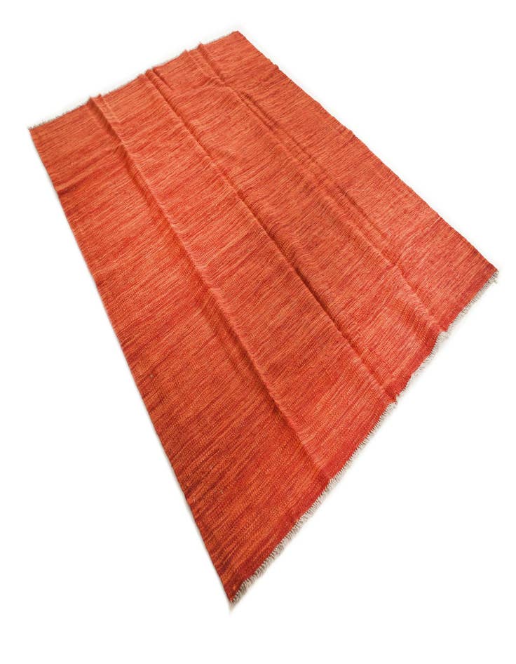 Detail image of  4' 4 x 5' 10  Hand Woven Kilim Modern Wool Rug