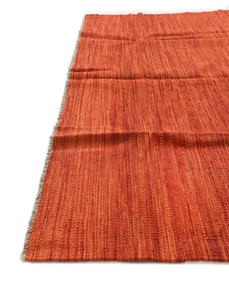 Detail image of  4' 4 x 5' 10  Hand Woven Kilim Modern Wool Rug