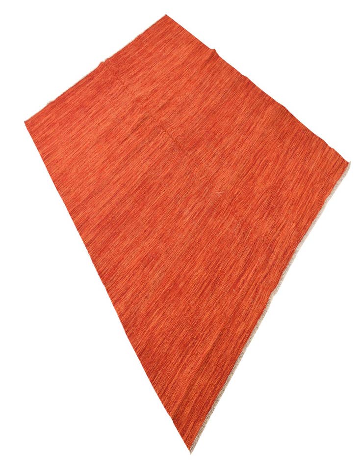 Detail image of  5' 1 x 6' 7  Hand Woven Kilim Modern Wool Rug