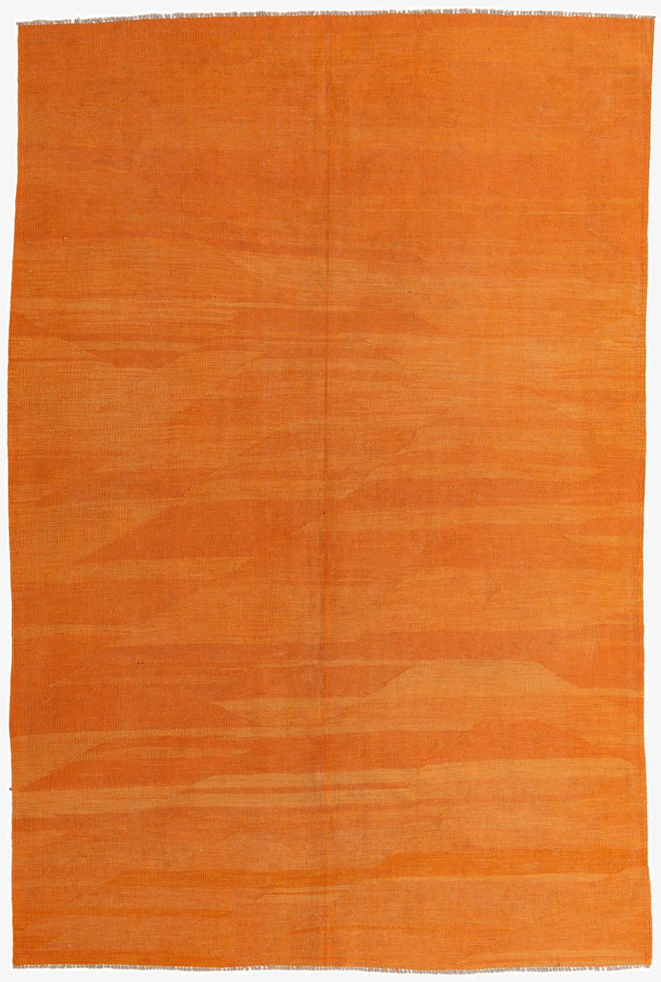  6' 7 x 9' 9  Hand Woven Kilim Modern Wool Rug