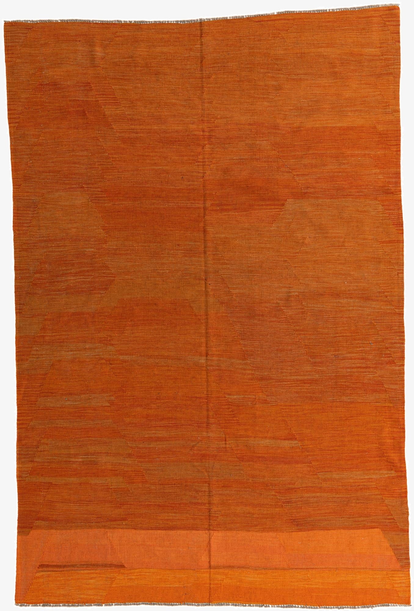  6' 6 x 9' 8  Hand Woven Kilim Modern Wool Rug