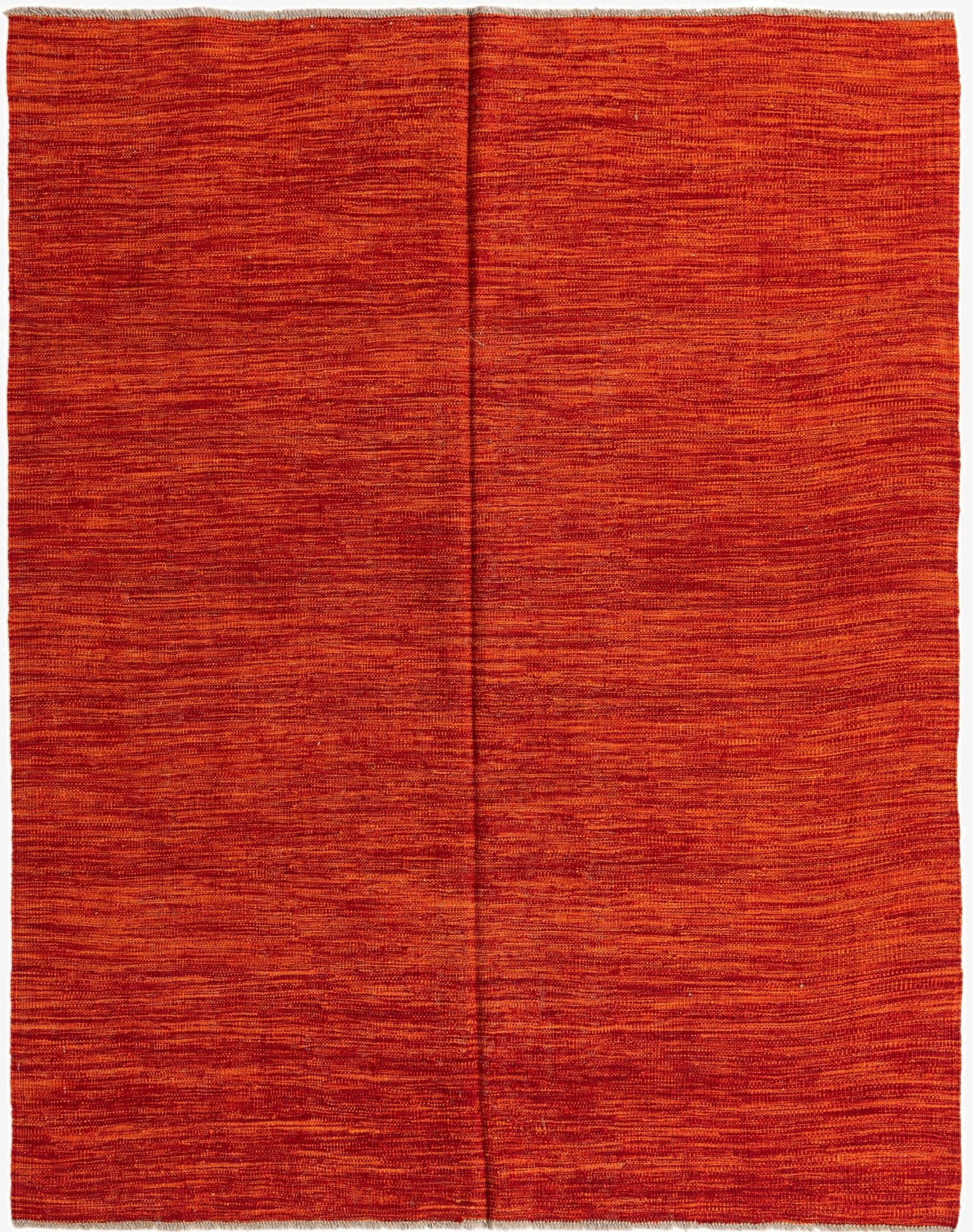  5' 1 x 6' 7  Hand Woven Kilim Modern Wool Rug