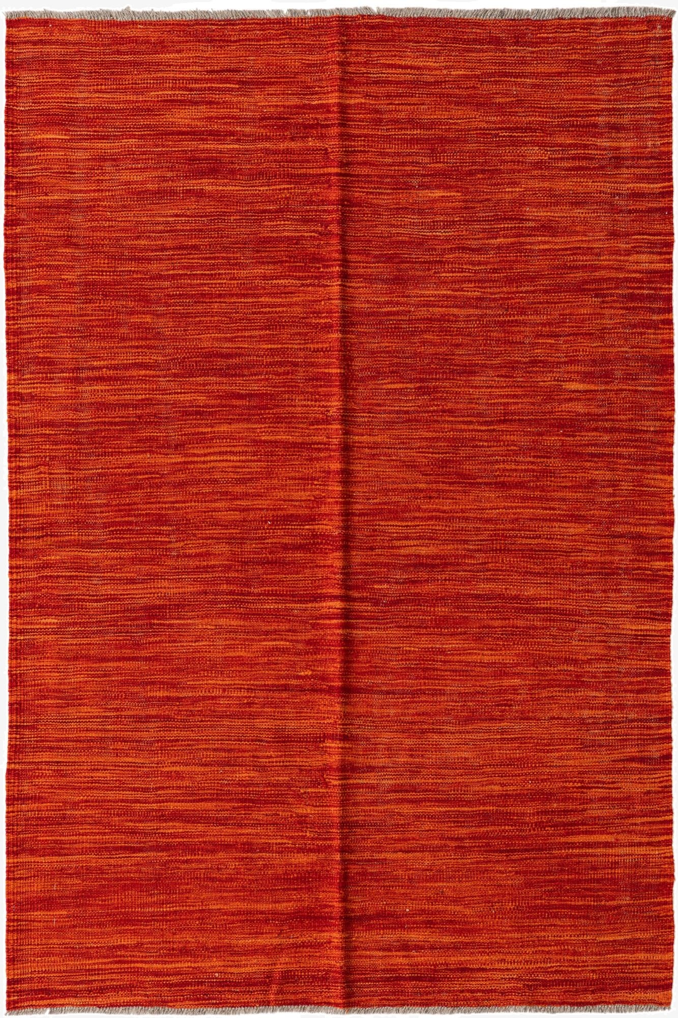  4' x 6' 2  Hand Woven Kilim Modern Wool Rug