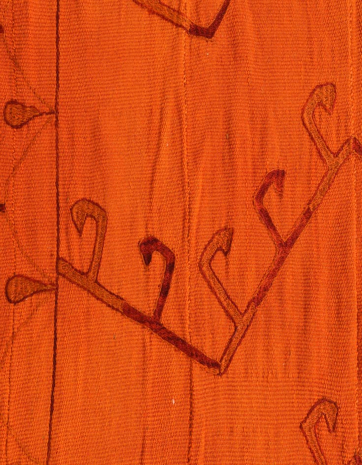 Detail image of  6' 8 x 9' 2  Hand Woven Kilim Suzani Wool Rug