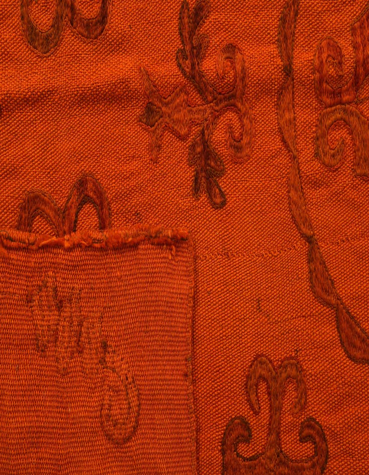 Detail image of  5' 9 x 7' 7  Hand Woven Kilim Suzani Wool Rug