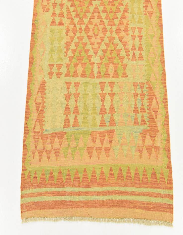 Detail image of  3' x 5'  Hand Woven Kilim Waziri Wool Rug