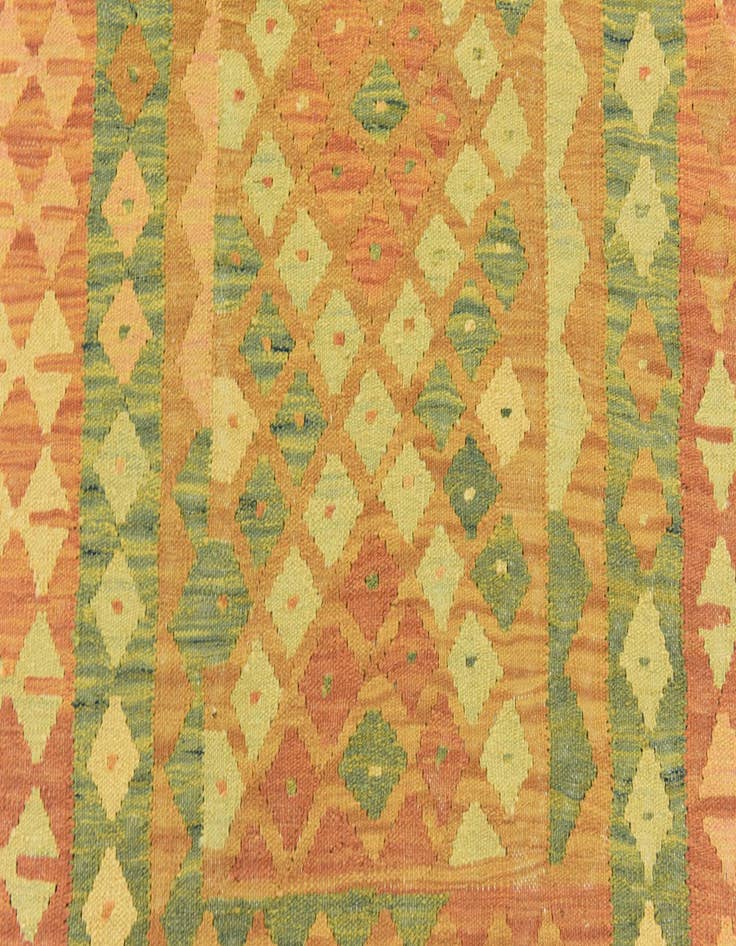 Detail image of  3' 2 x 5' 2  Hand Woven Kilim Waziri Wool Rug