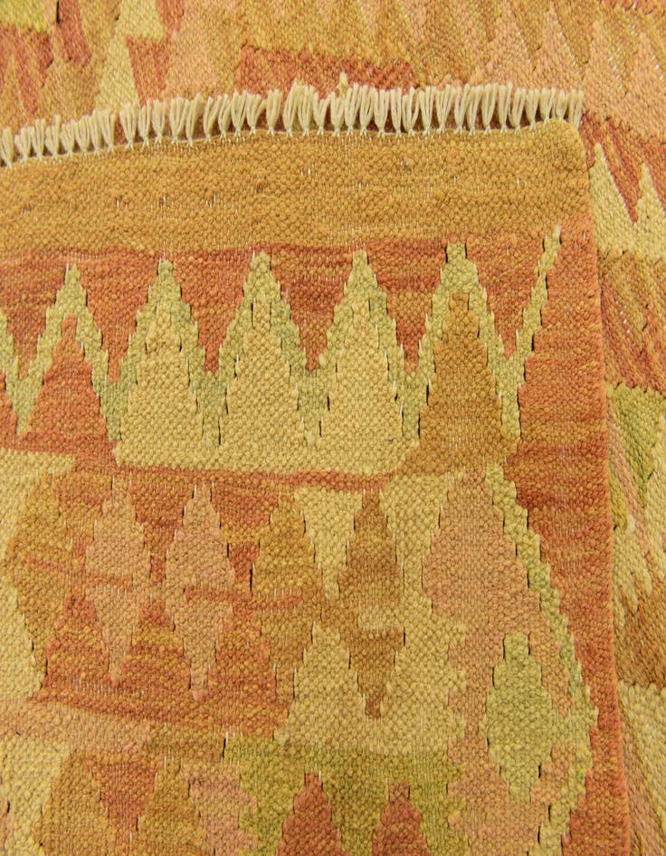 Detail image of  3' 3 x 5'  Hand Woven Kilim Waziri Wool Rug
