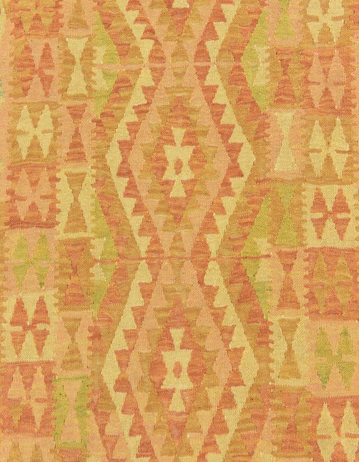 Detail image of  3' 3 x 5'  Hand Woven Kilim Waziri Wool Rug