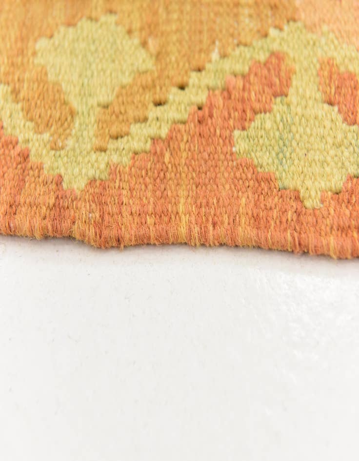 Detail image of  3' 3 x 5'  Hand Woven Kilim Waziri Wool Rug