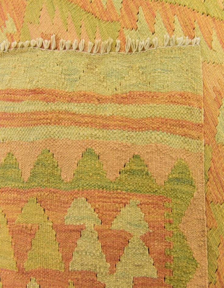 Detail image of  3' x 4' 9  Hand Woven Kilim Waziri Wool Rug