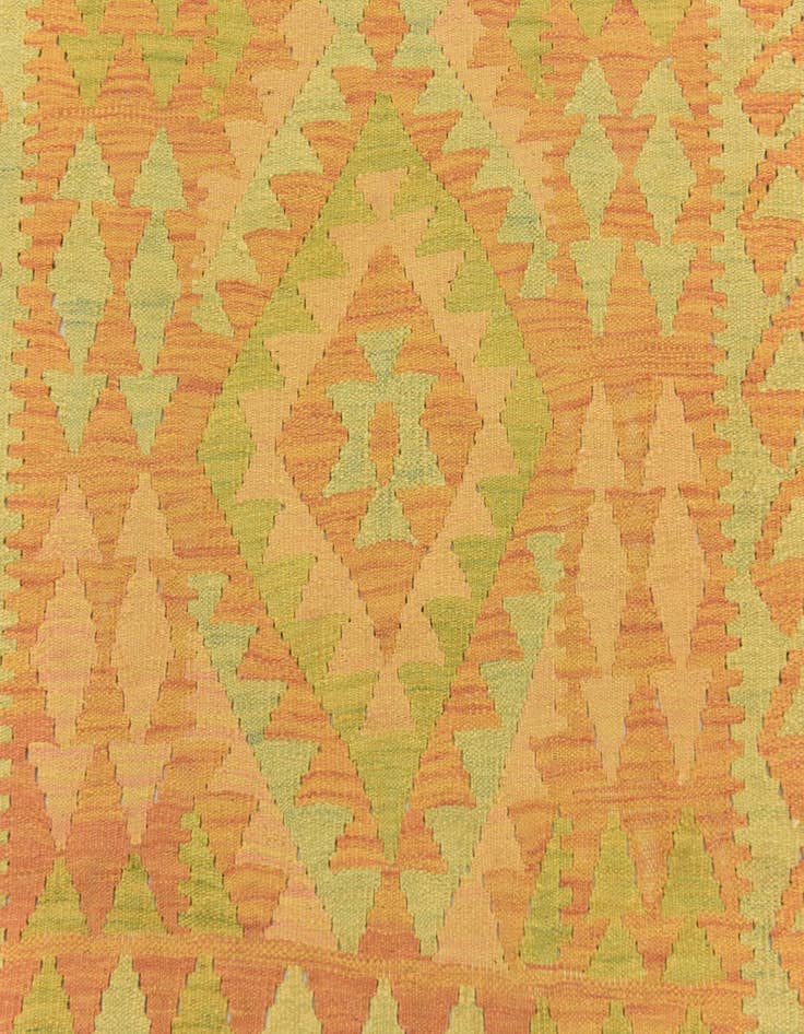 Detail image of  3' x 4' 9  Hand Woven Kilim Waziri Wool Rug