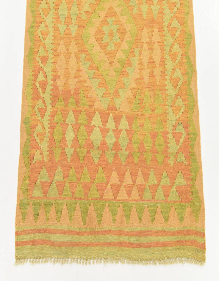 Detail image of  3' x 4' 9  Hand Woven Kilim Waziri Wool Rug