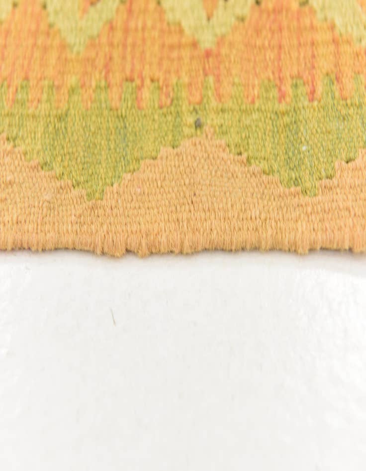 Detail image of  3' x 4' 9  Hand Woven Kilim Waziri Wool Rug