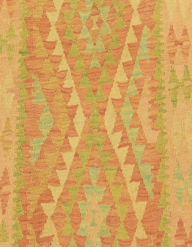 Detail image of  3' x 4' 10  Hand Woven Kilim Waziri Wool Rug