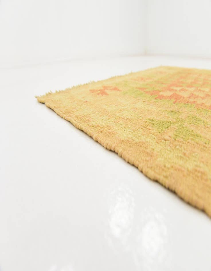 Detail image of  3' x 4' 10  Hand Woven Kilim Waziri Wool Rug