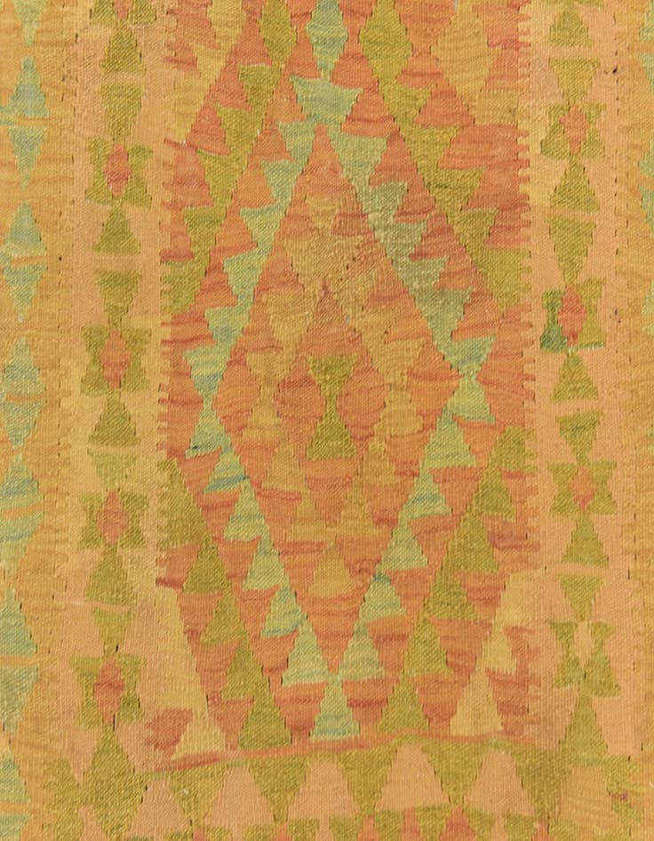 Detail image of  3' 3 x 4' 9  Hand Woven Kilim Waziri Wool Rug