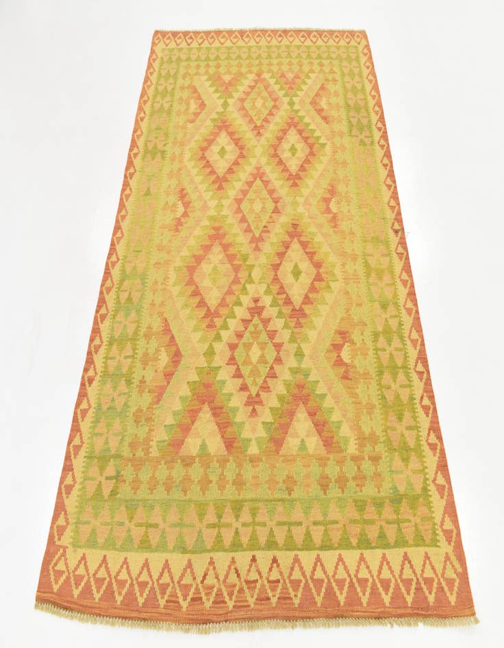 Detail image of  4' 10 x 6' 8  Hand Woven Kilim Waziri Wool Rug