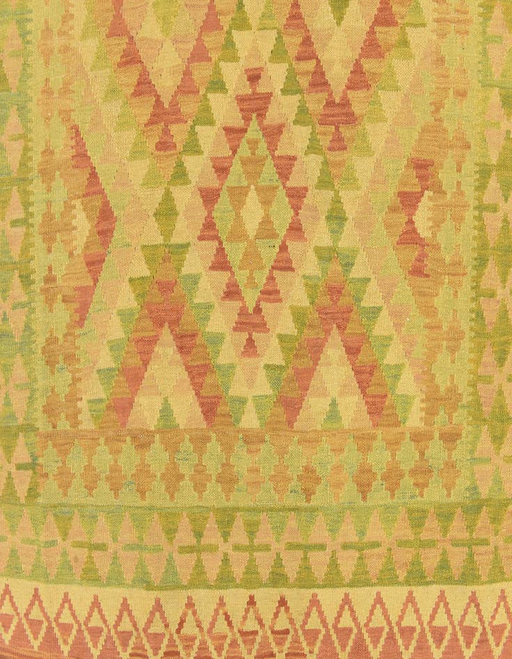 Detail image of  4' 10 x 6' 8  Hand Woven Kilim Waziri Wool Rug