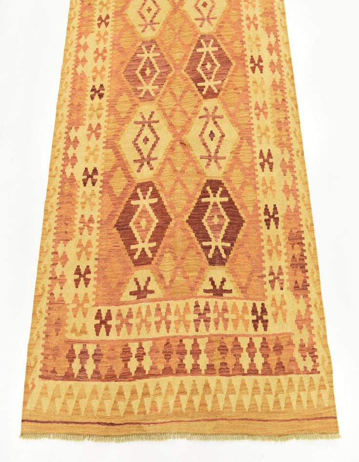 Detail image of  4' 9 x 6' 8  Hand Woven Kilim Waziri Wool Rug