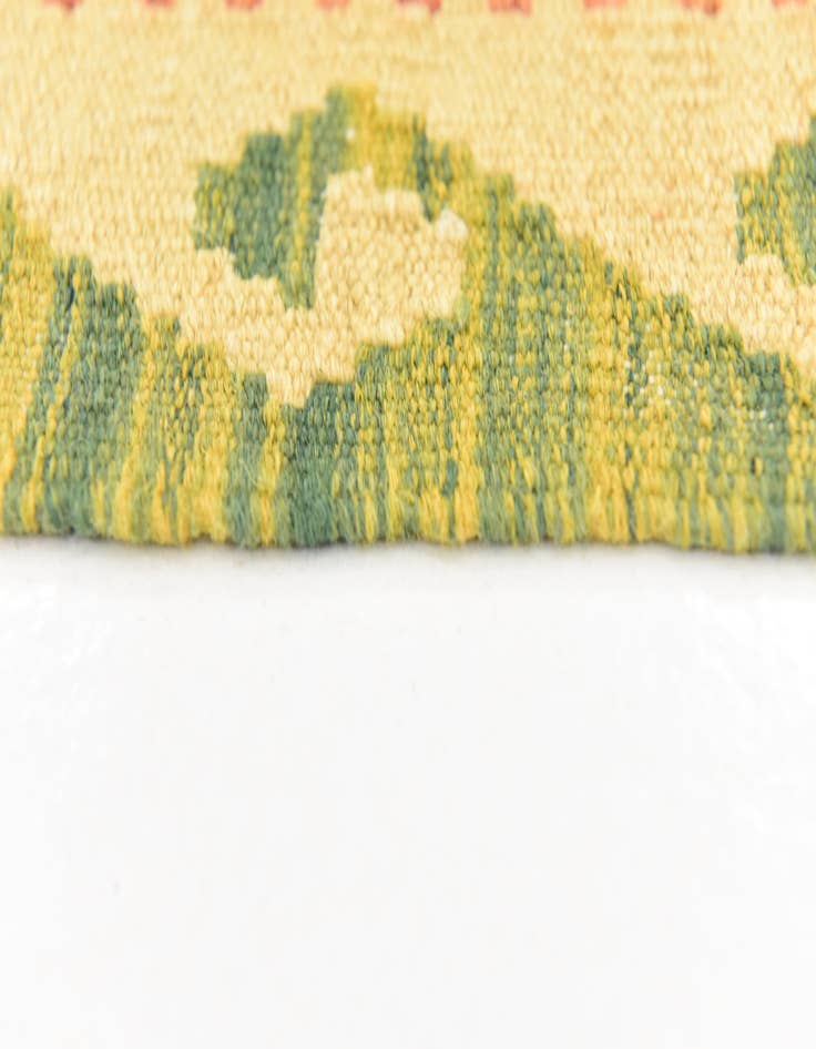 Detail image of  4' 10 x 6' 6  Hand Woven Kilim Waziri Wool Rug