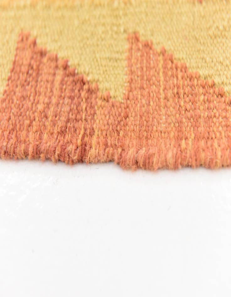 Detail image of  5' x 6' 6  Hand Woven Kilim Waziri Wool Rug