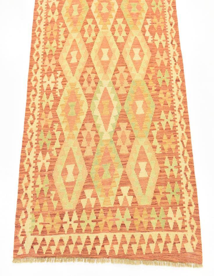 Detail image of  3' 9 x 6' 6  Hand Woven Kilim Waziri Wool Rug