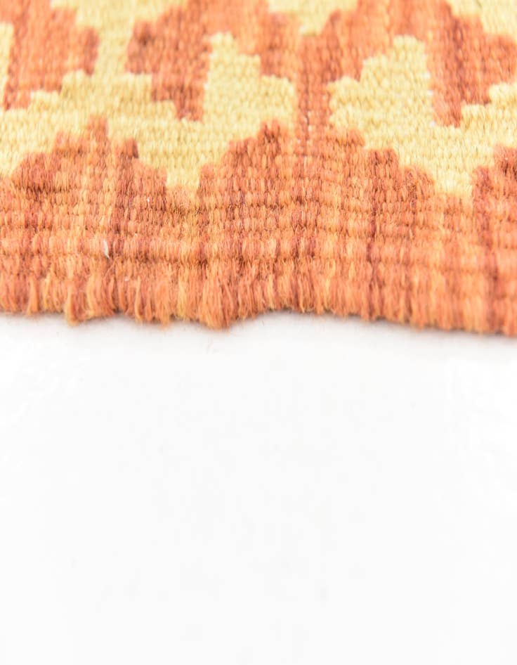 Detail image of  3' 9 x 6' 6  Hand Woven Kilim Waziri Wool Rug