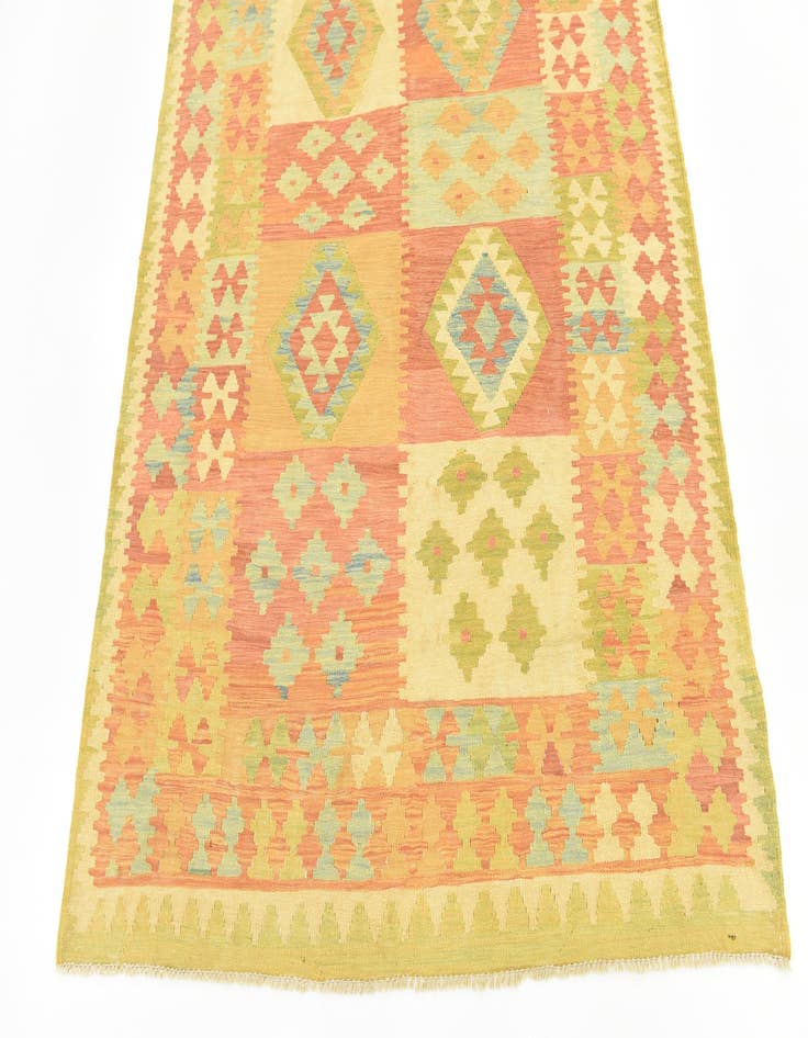 Detail image of  4' 9 x 6' 7  Hand Woven Kilim Waziri Wool Rug