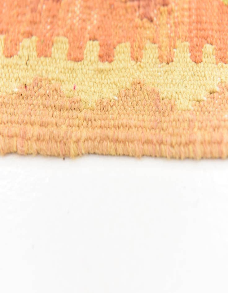 Detail image of  4' 9 x 6' 7  Hand Woven Kilim Waziri Wool Rug