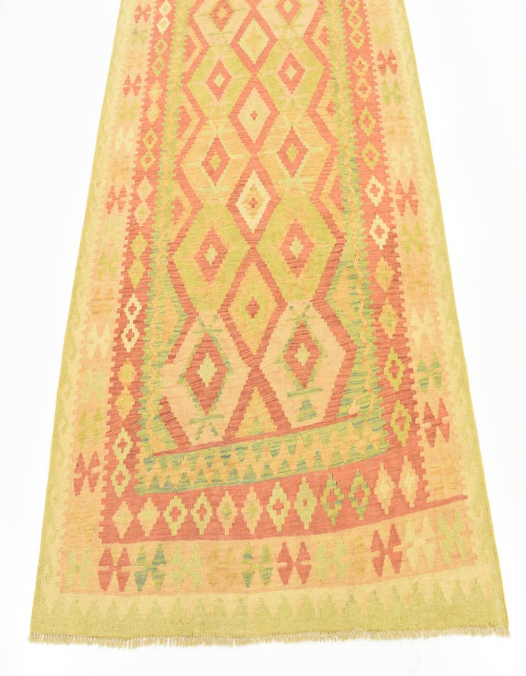 Detail image of  4' 10 x 6' 6  Hand Woven Kilim Waziri Wool Rug