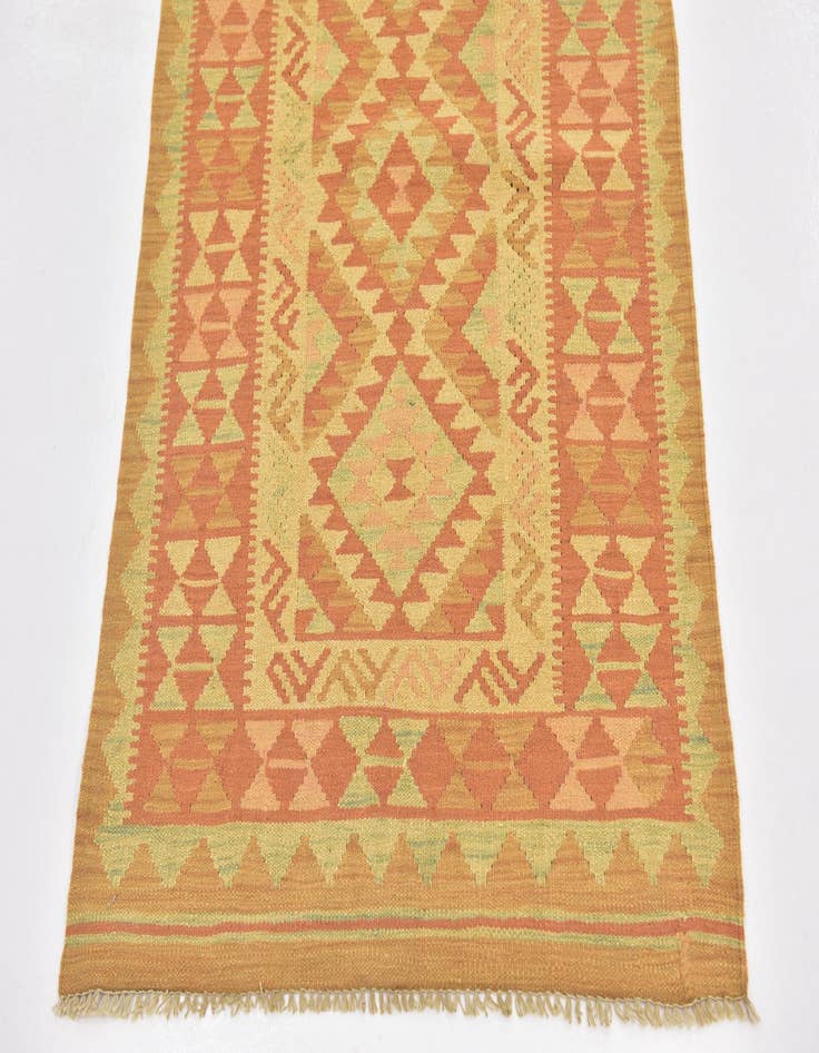 Detail image of  2' 7 x 4' 4  Hand Woven Kilim Waziri Wool Rug