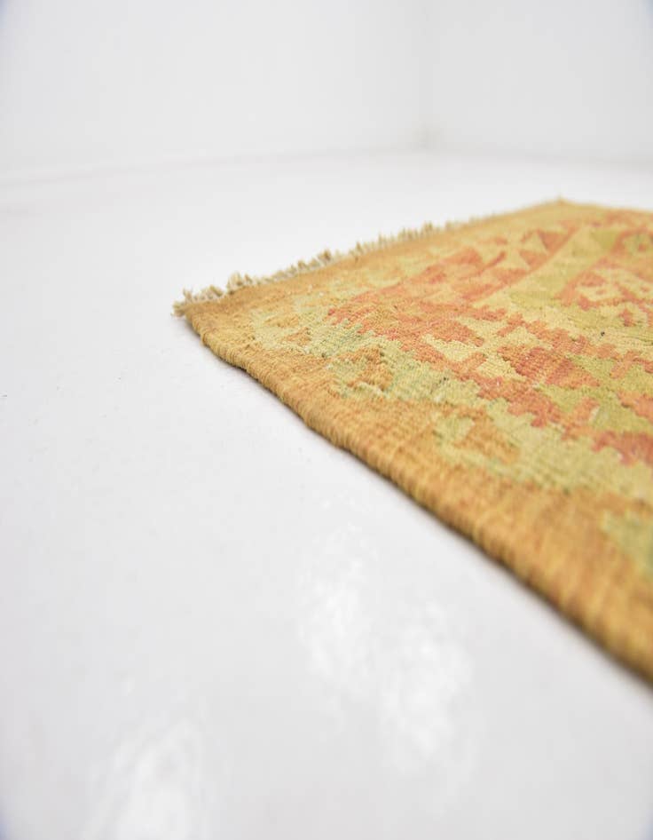 Detail image of  2' 6 x 4' 5  Hand Woven Kilim Waziri Wool Rug