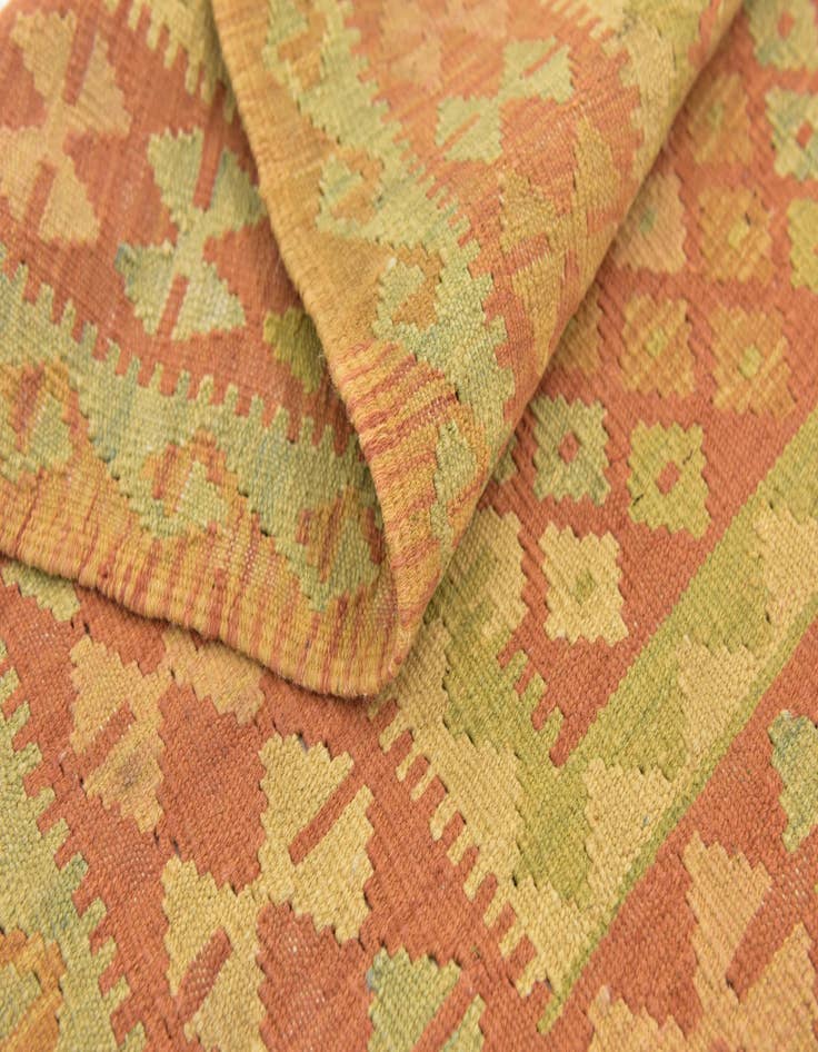 Detail image of  2' 6 x 4' 5  Hand Woven Kilim Waziri Wool Rug