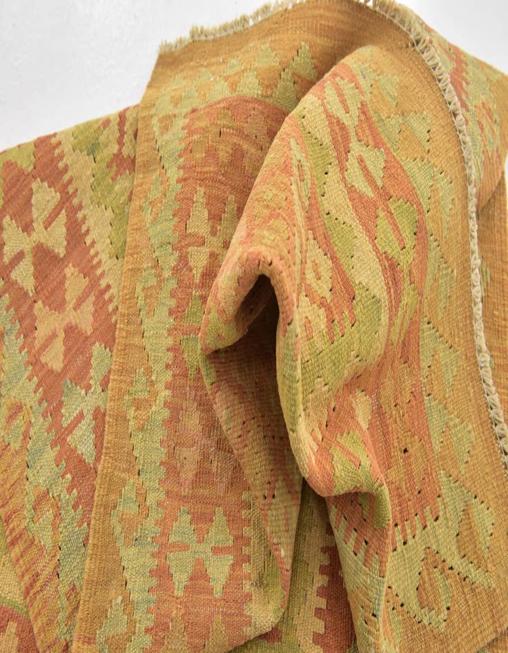 Detail image of  2' 6 x 4' 5  Hand Woven Kilim Waziri Wool Rug