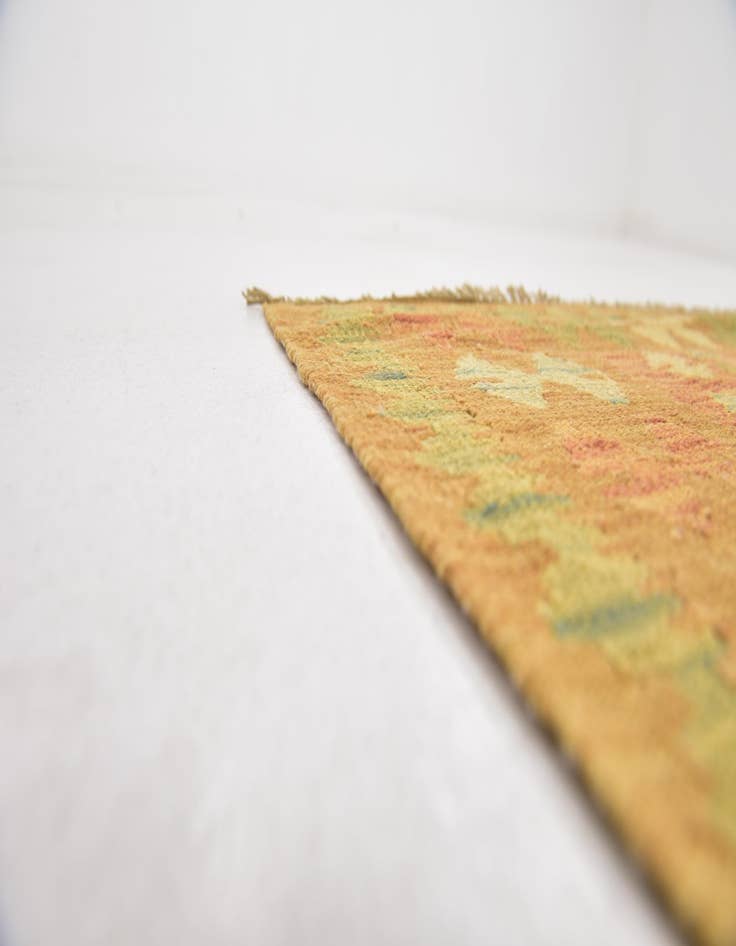 Detail image of  2' 7 x 4' 3  Hand Woven Kilim Waziri Wool Rug