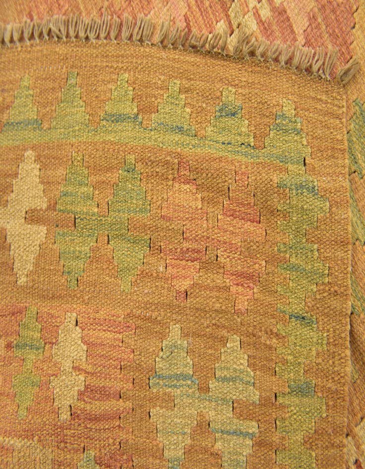 Detail image of  2' 7 x 4' 3  Hand Woven Kilim Waziri Wool Rug