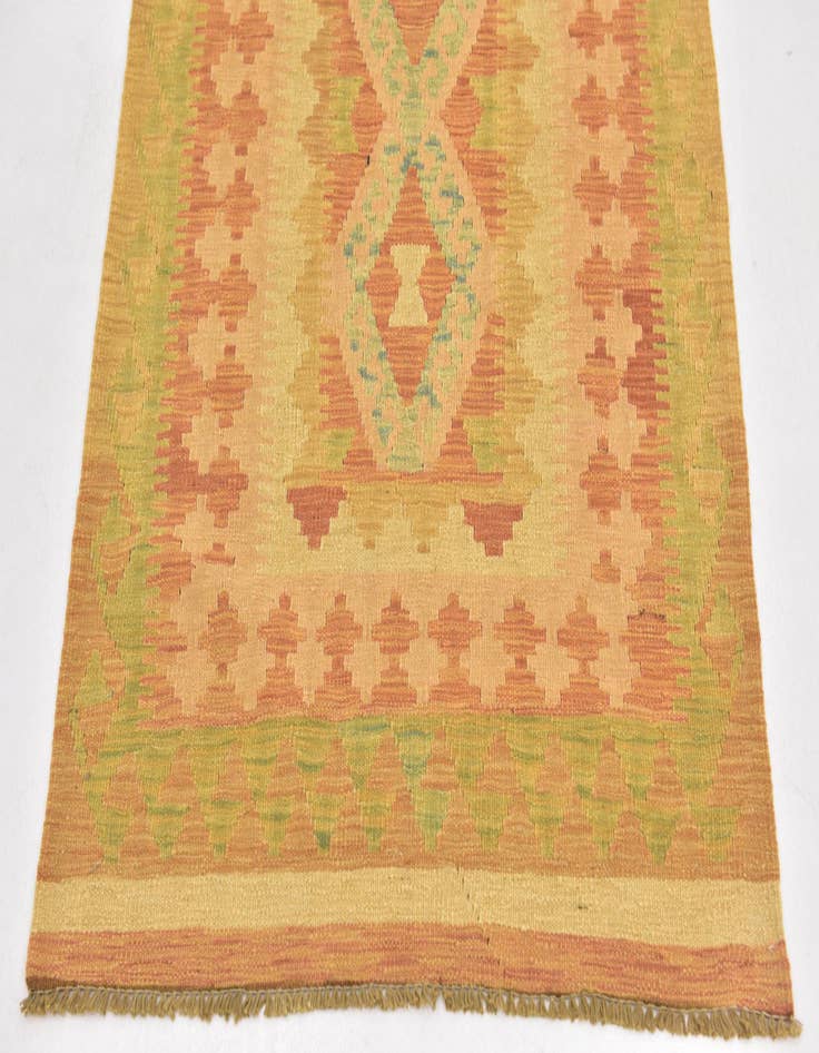 Detail image of  2' 6 x 4' 3  Hand Woven Kilim Waziri Wool Rug