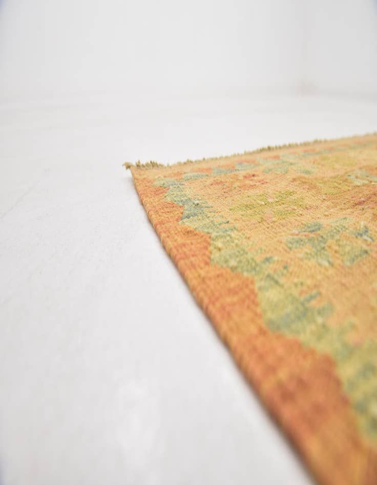 Detail image of  2' 8 x 4' 5  Hand Woven Kilim Waziri Wool Rug