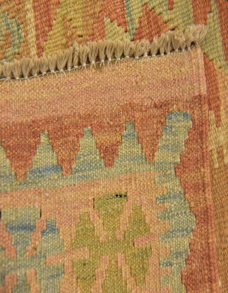Detail image of  2' 8 x 4' 5  Hand Woven Kilim Waziri Wool Rug