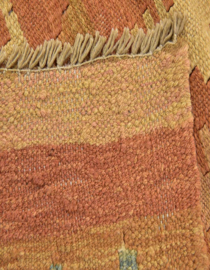 Detail image of  2' 8 x 4' 2  Hand Woven Kilim Waziri Wool Rug