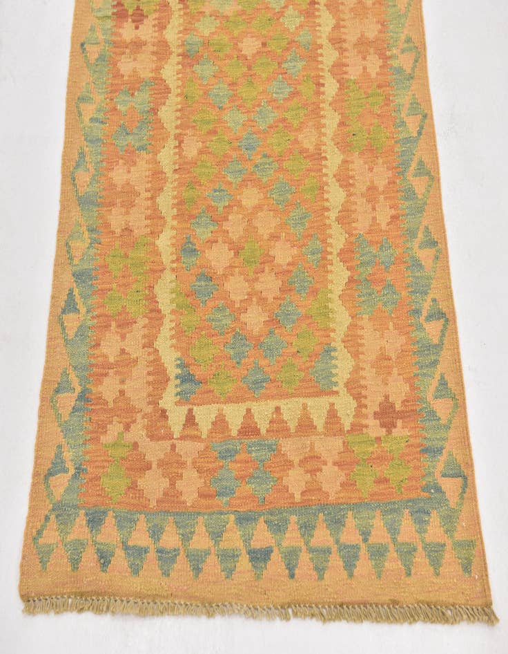 Detail image of  2' 7 x 4' 5  Hand Woven Kilim Waziri Wool Rug