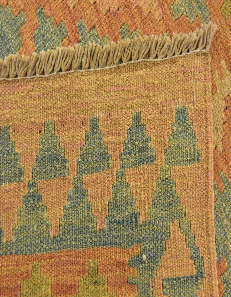 Detail image of  2' 7 x 4' 5  Hand Woven Kilim Waziri Wool Rug