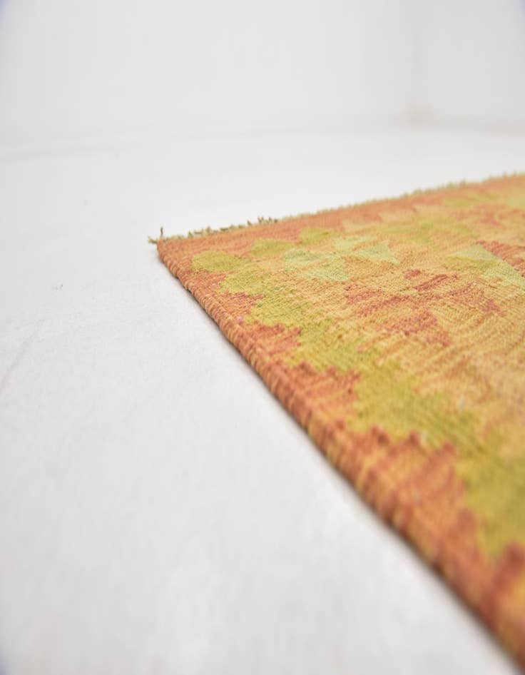 Detail image of  2' 8 x 4'  Hand Woven Kilim Waziri Wool Rug