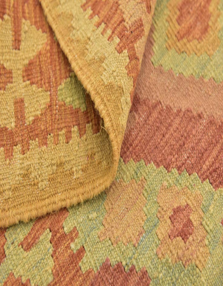 Detail image of 2' 9 x 4' Hand Woven Kilim Waziri Wool Rug