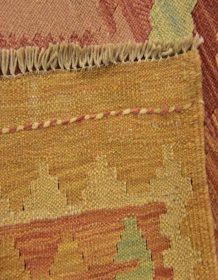 Detail image of 2' 9 x 4' Hand Woven Kilim Waziri Wool Rug